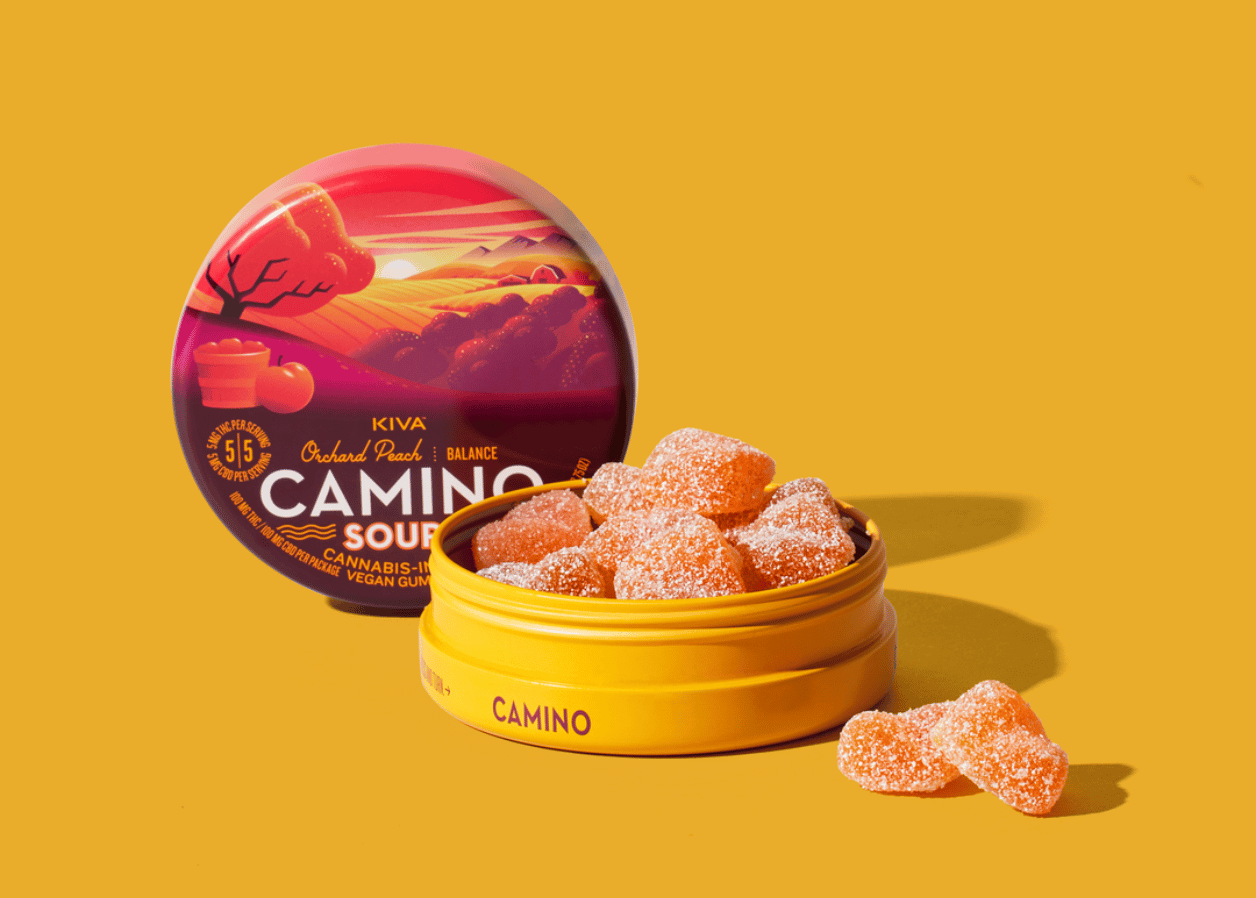Orchard Peach Camino Gummies available at Highway Cannabis in Marina Del Rey, the best dispensary near LAX.